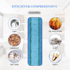 6 Pack Microfiber Cleaning Pad Replacement for Bona Mop, Microfiber Mop Pads for Hardwood Floor Cleaner, 2 Deep Cleaning Pad + 2 Microfiber Cleaning Pad + 2 Dusting Pad Apply for Bona Family of Mops