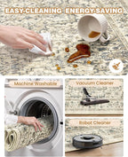 Kitchen Runner Rug Non Slip Washable 2.5x8, Soft Low Pile Entryway Rug Runners - Image 8