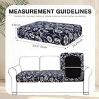 hyha 12Pcs Patio Cushion Covers, Stretch Outdoor Couch Cushion Covers - Image 2