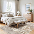 4x5 Washable Entryway Area Rug: Modern Abstract Runner Rugs Indoor Soft Non - Image 2