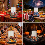 LemonRoad 17 Pcs Christmas Interchangeable Paper Towel Holder, Fresh