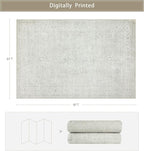 Washable Rugs 6x9 Area Rugs for Living Room, Large Carpets, Ultra Soft Faux - Image 2