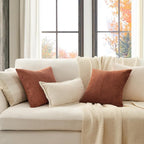 Topfinel Decorative Terracotta Throw Pillow Covers Cushion Cases, Rustic Home - Image 2