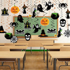 Tifeson Halloween Decorations Hanging Swirl - 36 PCS Hanging Halloween Ceiling Streamers - Large Size Ghost Pumpkin Witches Swirls for Home Indoor Outdoor Party Office Decor Supplies