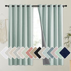 NICETOWN 100% Absolutely Blackout Linen Curtains by NICETOWN