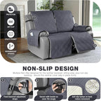 TAOCOCO 100% Waterproof Oversized Loveseat Recliner Cover, Non Slip Split - Image 4