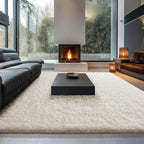 Ophanie Area Rugs 9x12 Living Room, Large Ivory Bedroom Carpet, Big Shag Indoor - Image 5