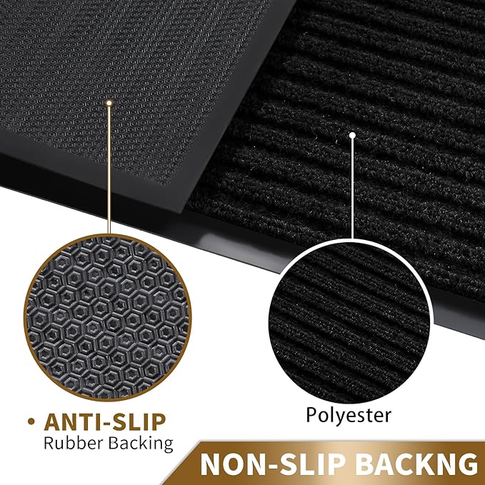 Yimobra Front Door Mat Outdoor Indoor Entrance, 100% Waterproof All-Season All - Image 4
