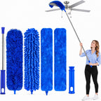 Bendable Microfiber Duster with Extension Pole, Up to 100-Inch Reach