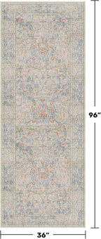 Hazo Haus Floral 3x8 Wide Hallway Runner - Image 2