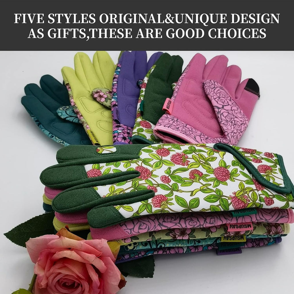 Cute Pattern Gardening Gloves,Thornproof Garden Glove,Gardener Gift