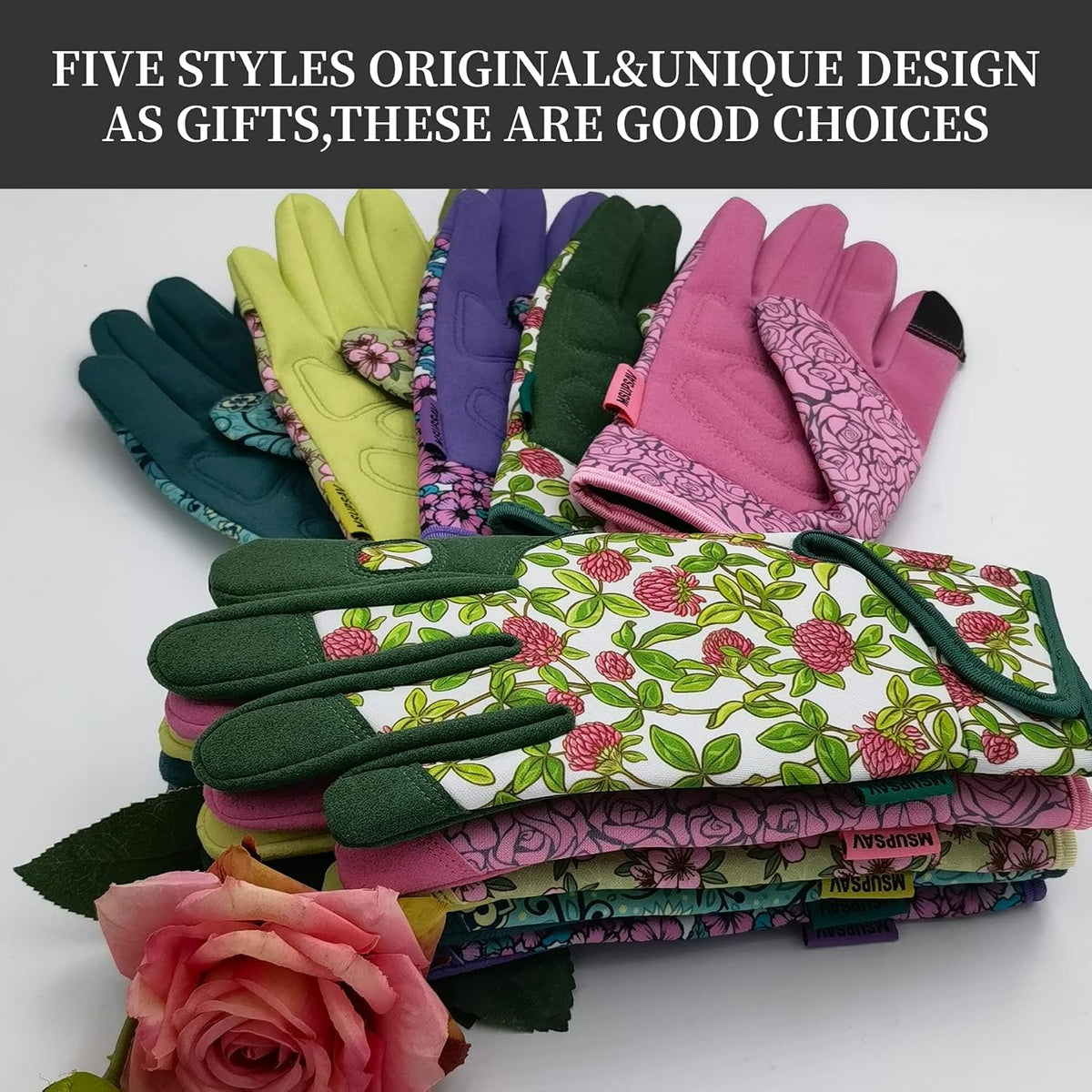 Cute Pattern Gardening Gloves,Thornproof Garden Glove,Gardener Gift