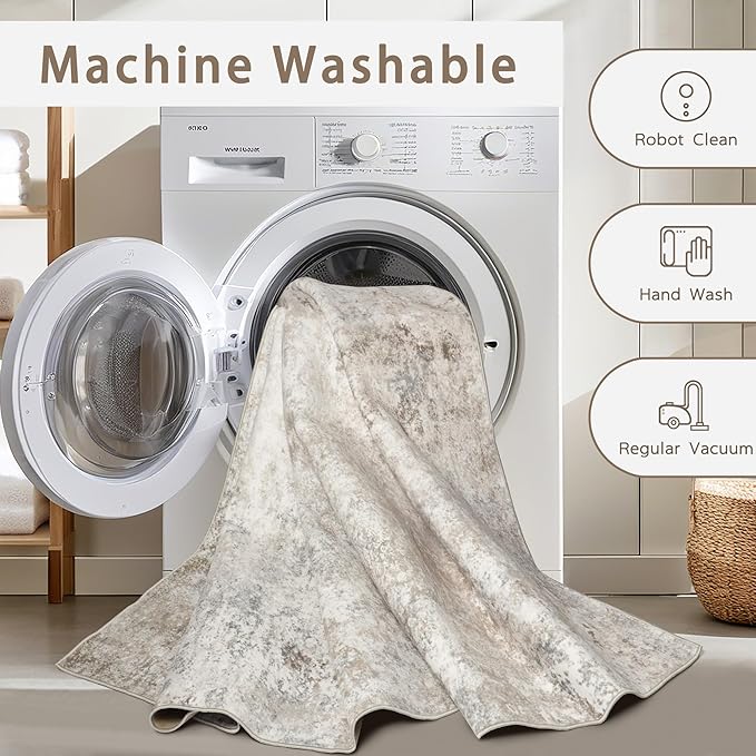Modern Washable Rugs 9x12 Area Rugs - Image 4