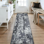 Washable Area Rugs 3x9 Non-Slip Modern Abstract Soft - Image 2