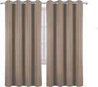 LEMOMO Cappuccino Thermal Blackout Curtains/52 x 72 Inch/Set of 2 Panels Room - Image 2