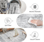 6x6 Grey Round Rug 6ft Living Room Circle Rug Gray Vintage Round Area Rug Non - Image 5