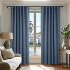 Deconovo Blackout Curtains, Thermal Insulated, W52 x L72 2 Panels, Back Tab by Deconovo