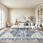 AMADA HOMEFURNISHING 8x10 Washable Area Rug, Low-Profile by AMADAHOMEFURNISHING