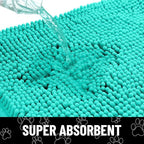 Smiry Dog Door Mat for Muddy Paws, Absorbent Dirt Trapper Non Slip Quick Dry - Image 5