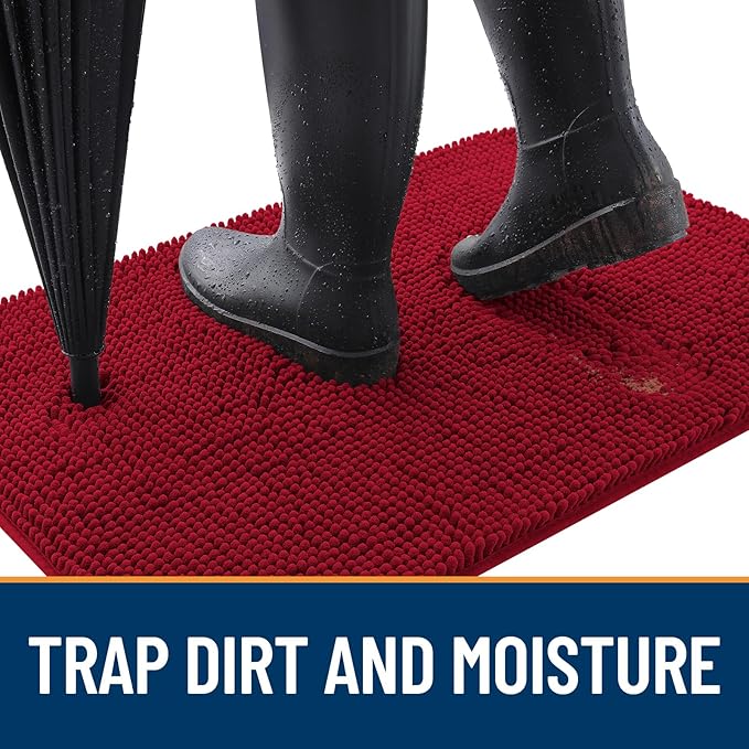 OLANLY Dog Door Mat for Muddy Paws 70x35, Absorbs Moisture and Dirt, Absorbent - Image 2