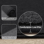 Amearea Black Round Area Rugs 6ft Washable Circle Rugs - Image 3