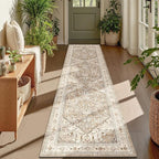 Yamaziot Washable Runner Rug, 2x8 Non-Slip Boho Vintage Hallway Rug Runner by Yamaziot