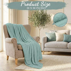 Buryeah 24 Pcs Flannel Throw Blanket Bulk 50 x 60 in Sleepover Blanket Outdoor - Image 2
