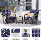 8Pcs Outdoor Cushion Covers, Patio Cushion Covers, Stretch Elastic Slipcovers - Image 3