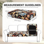 hyha 8Pcs Patio Cushion Covers, Stretch Outdoor Couch Cushion Covers Replacement - Image 2