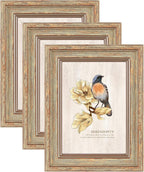 3 Pack 5x7 Picture Frames,Farmhouse Rustic Vintage Photo Frame(Multicolor)