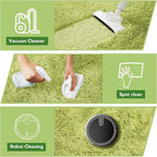 Shag Area Rug for Bedroom 5x8, Grass Green Fluffy Area Rugs for Living Room - Image 4