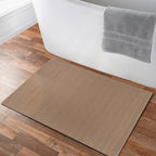 Luul Home Non Slip Beige Solid Rubber Back Thin Door Mat for Entryway 2x3 for Kitchen, Rug for Bathroom, Stain Resistant Easy Cleaning Non Shedding Carpet Beige 2 x 3