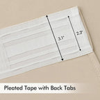 MIULEE Cream Beige Back Tab Light Blocking Curtains 78 Inch Length 2 Panels Set - Image 4