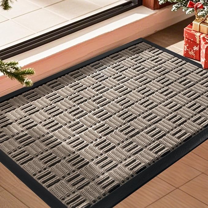 Mibao Front Door Mat, Heavy Duty Durable Welcome Mat by Mibao