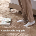 ORINOVA Beige Shag Faux Sheepskin Washable 4X6 Fur Rug - Image 5