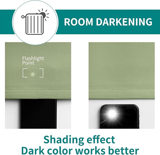 BGment Room Darkening Curtains 63 Inches Long - Image 4