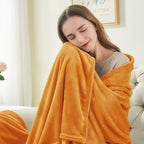 BEDELITE Burnt Orange Throw Blankets - Image 2