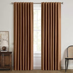 MIULEE 100% Blackout Linen Curtains by MIULEE