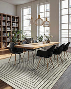 Latte&Fog 6x9 Area Rugs for Living Room Bedroom, Boho Non Slip Low Pile Carpet - Image 4