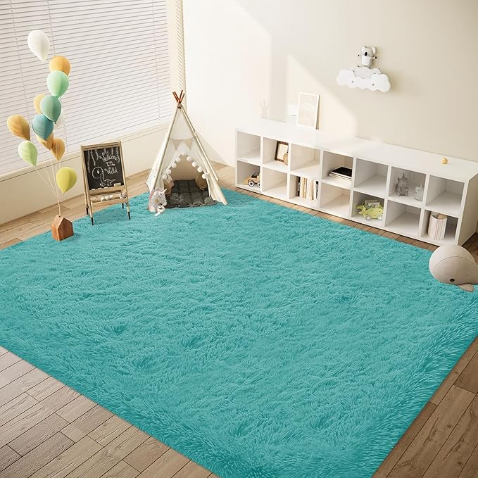 8x10 Area Rugs for Living Room: Fluffy Shag Soft Washable Rug Large Fuzzy Plush - Image 5