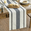 Artoid Mode Dark Green Rustic Woven Table Runner 12x72 Inch