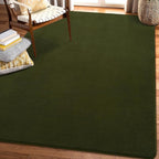 Amearea 5x5 Square Area Rugs for Bedroom Living Room, Olive Green Thickened - Image 8