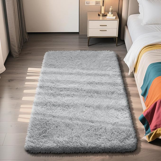 Shag Area Rug for Bedroom 3x5, Soft Fuzzy Rug Non-Shedding Indoor Plush Carpet by yulidayang