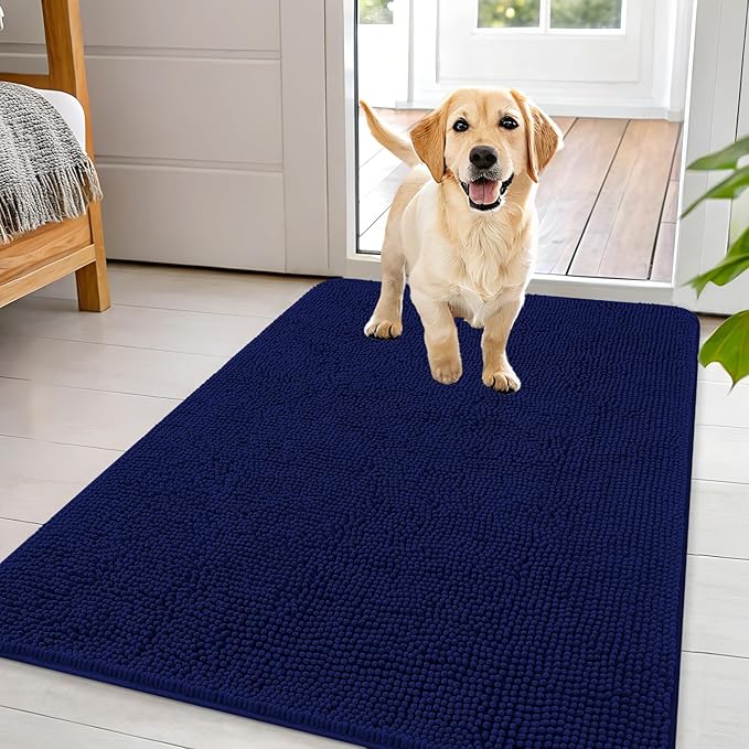 OLANLY Dog Door Mat for Muddy Paws 44x32, Absorbs Moisture and Dirt, Absorbent by OLANLY