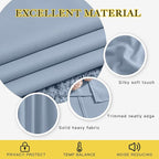 NICETOWN Blackout Bedroom Curtains 50 inches Long - Image 3