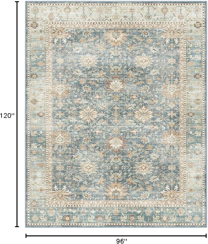 8x10 Vintage Living Room Area Rug - Image 3