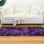 Goideal Fluffy Runner Rug for Bedroom Living Room, 2x6 Purple Bedside Rugs - Image 5