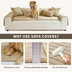 Couch Covers for Dogs Washable, Non Slip Couch Covers for Loveseat Sofa Pet - Image 5