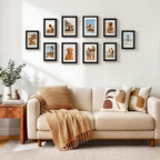 Vittanly 5x7 Picture Frames Set of 10 for Wall or Tabletop Display, Black