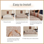 MYSKY HOME Couch Covers for 3 Cushion Couch Sofa, Chenille L Shape Sectional - Image 5